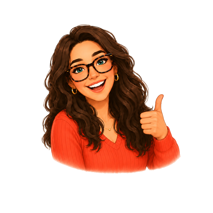 Teacher Tash giving a big thumbs up